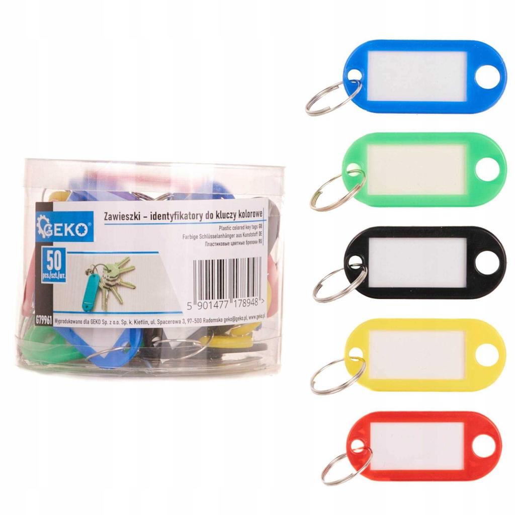 Colorful Key Tags 50 Pcs 48