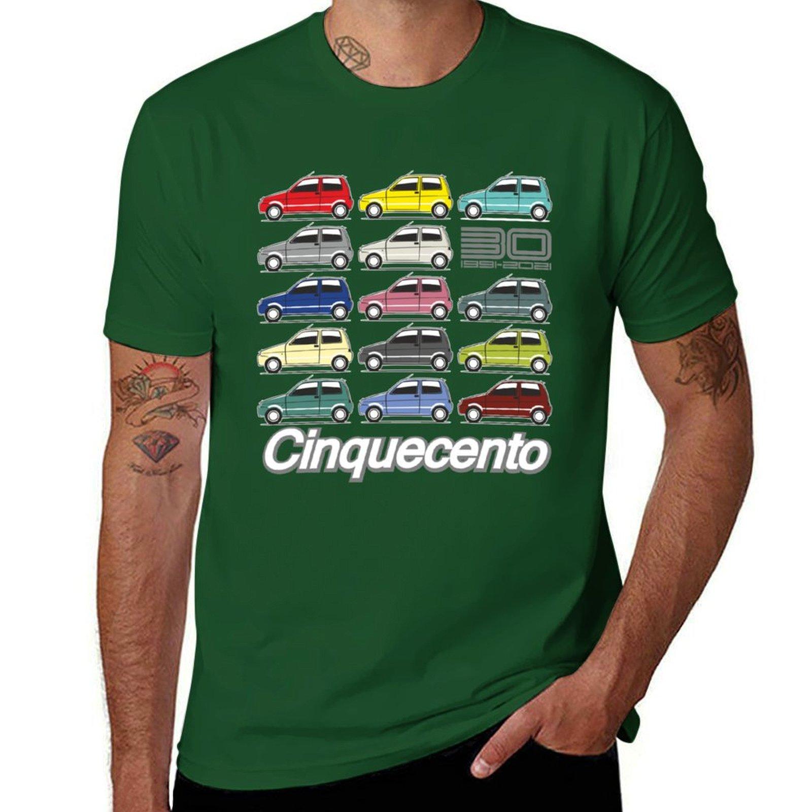 

Fiat Cinquecento 30 years T-Shirt cute clothes vintage clothes Short sleeve tee mens t shirts 4XL