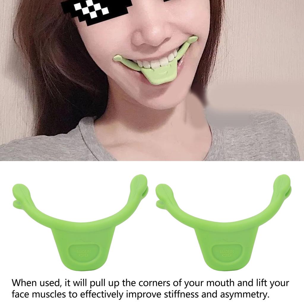 2pcs Smile Makers Corrector Silicone Facial Beauty Smile Trainer for Muscles Stretching Exercise Lips