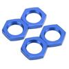 4PCS 17mm Aluminum Alloy Wheel Hex Hub Nut for 1 8 RC Model Car Upgraded AccessoryBlue