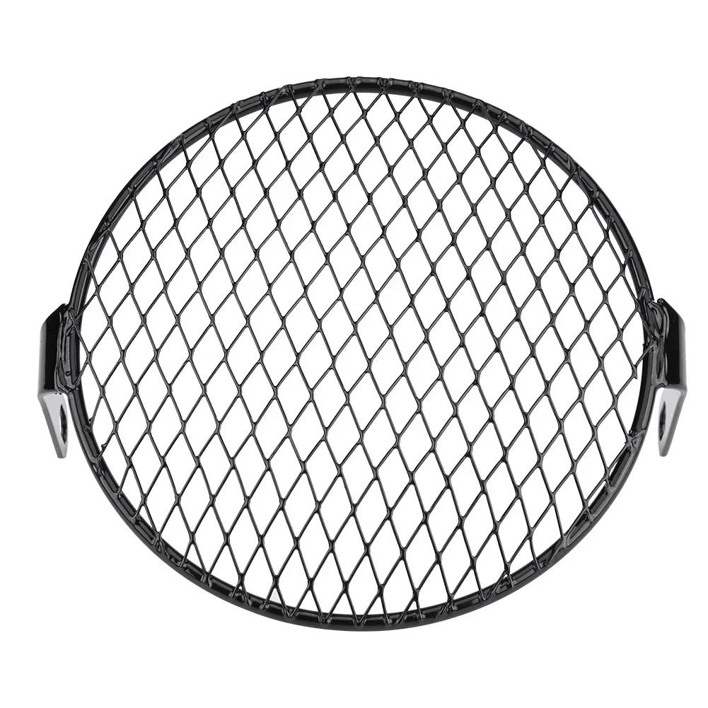 

6,5-дюймовый Универсальный Винтажный Защитник Фары Мотоцикла Ретро Решетка Защитная Крышка Лампы Чоппер Кафе-Рейсер Запчасти для Мотоцикла