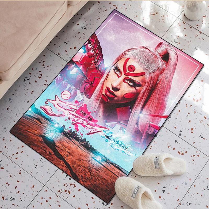 Tappeto Lady Gaga - Tappeto per la casa Tappeto decorativo per ufficio Per soggiorno Camera da letto Zerbino Tappeto da pavimento Tappeto per area sedia da computer