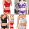 Women Sexy Lingerie Corset Lace Push Up Vest Top Bra And Pant Set Underwear Charm For Elegant Nights