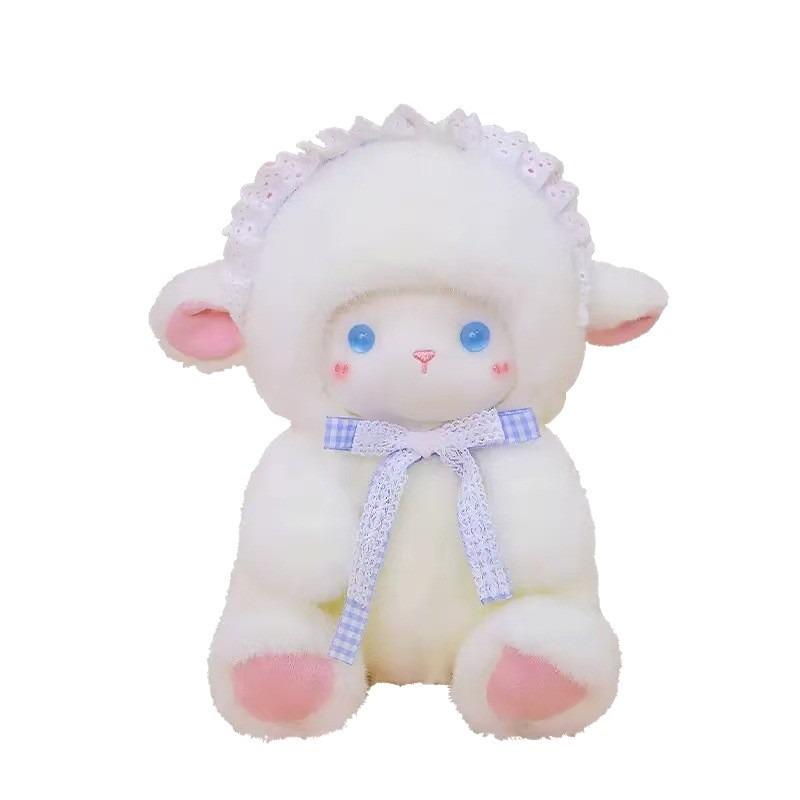 Peluche mouton ange - Mignonne, Jouet apaisant pour le sommeil et décoration de chevet, Cadeau d'anniversaire parfait pour les enfants