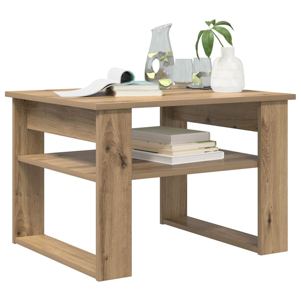 Artisan Oak Coffee Table 64 X 54 X 44 Cm Engineered Wood