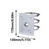 Universal Wall Mount Brackets with 6 Rings for CCTV Security Cameras PTZ Domes Indoor Outdoor Access Point