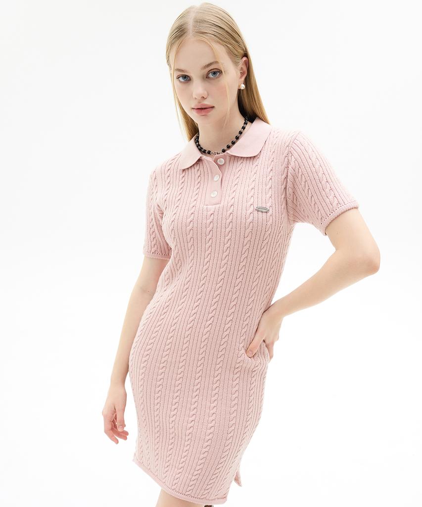 LUVISTRUE Vl Logo Knit Ops(Pink)