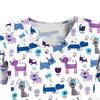 Surgical Shirt for Pet Groomers, Easy to Clean, Elegant, Professional, Short Sleeve, Nurse Work