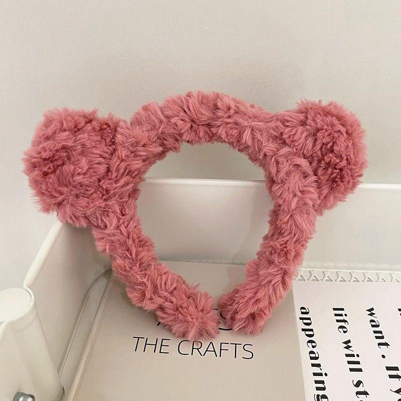 Cartoon Plush Headband: Cute Hair Accessory for Women & Kids, Perfect for Face Washing