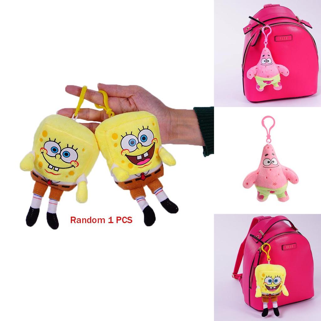 Spongebob Squarepants Patrick Star And Squidward Tentacles Plush Keychains Soft Toys For Kids And Collectors