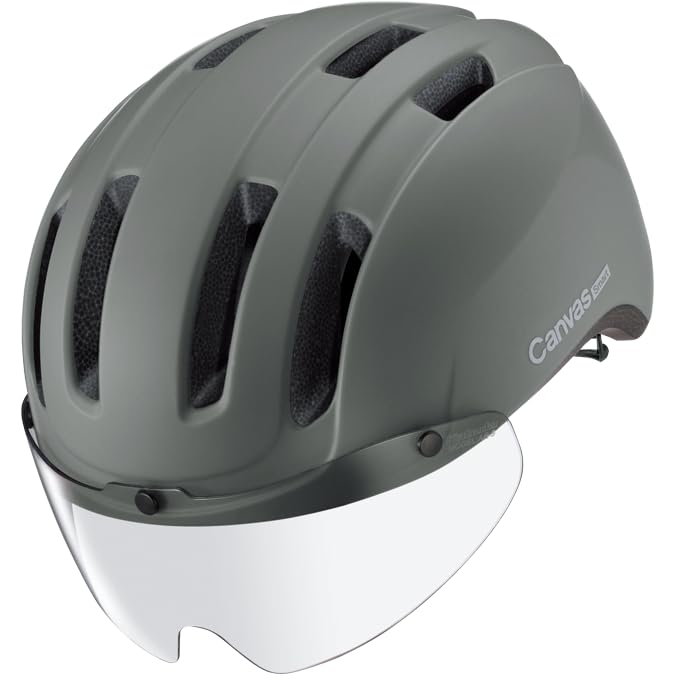 KABUTO CANVAS-SMART Bicycle Helmet, Size M/L (Head Circumference: 57-59cm), Matte Olive
