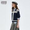 Teenie Weenie Women's Plaid Knit Polo Cardigan