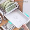 38cm Pull-Out Dish Drying and Storage Rack