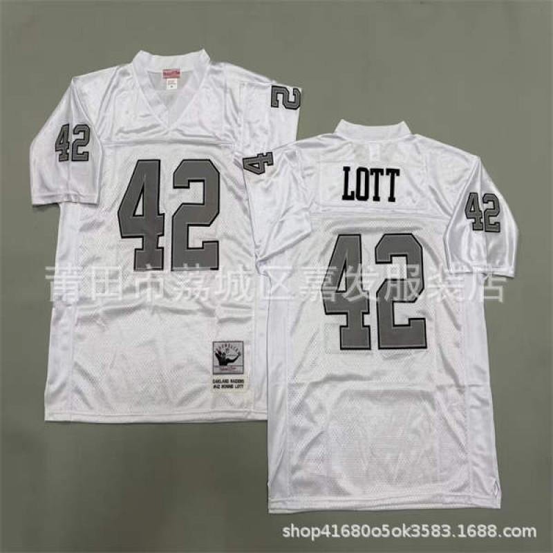 Rugby Jersey Oakland Raiders Retro Style Embroidered Football Uniform Mens Cotton Sport Shirt
