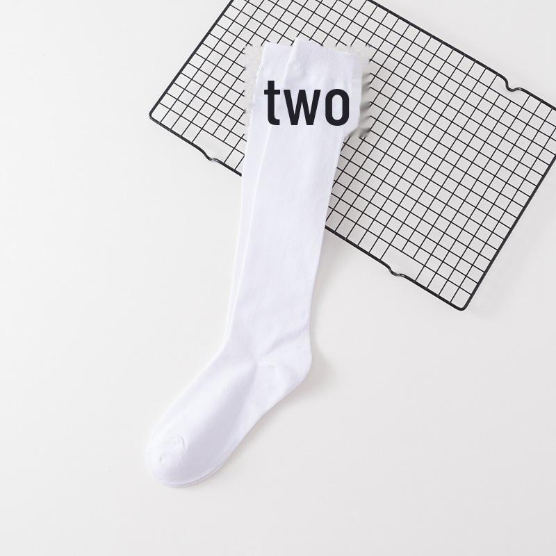 

Женские длинные носки выше колена с двумя перемычками в студенческом стиле для весны и осени One Size