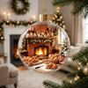 Acrylic Christmas Transparent Ball Pendant Shatterproof Ghost Pendant Ball  Halloween Decor