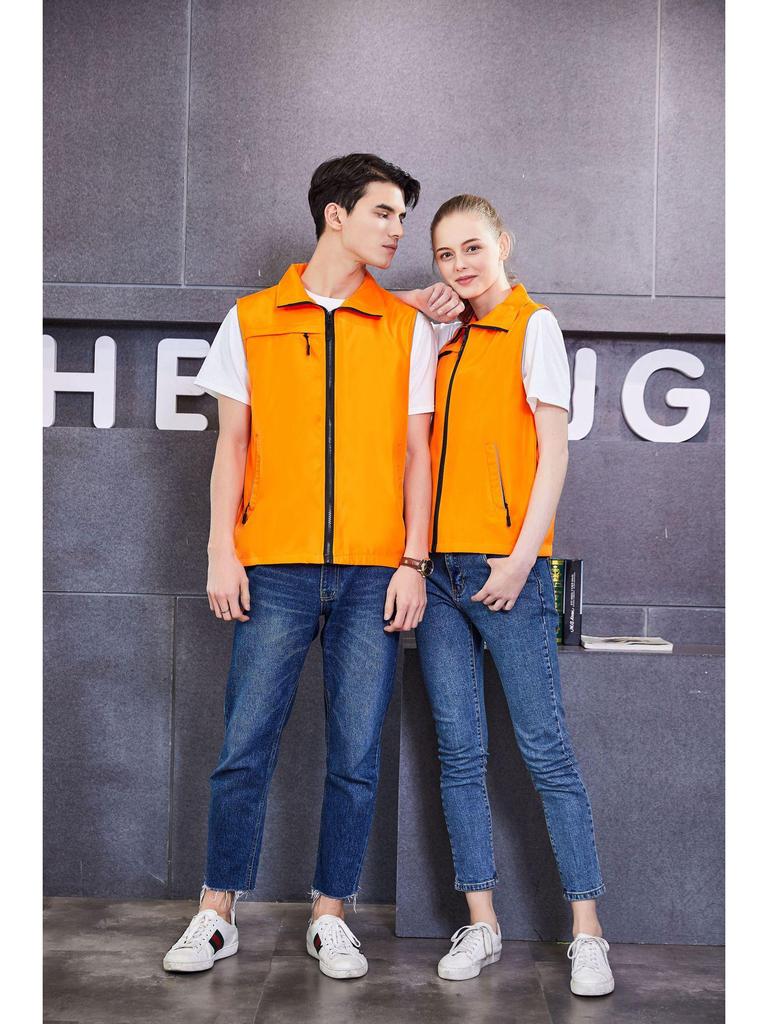 Custom Printed Reflective Volunteer Vest for Events and Construction Safety