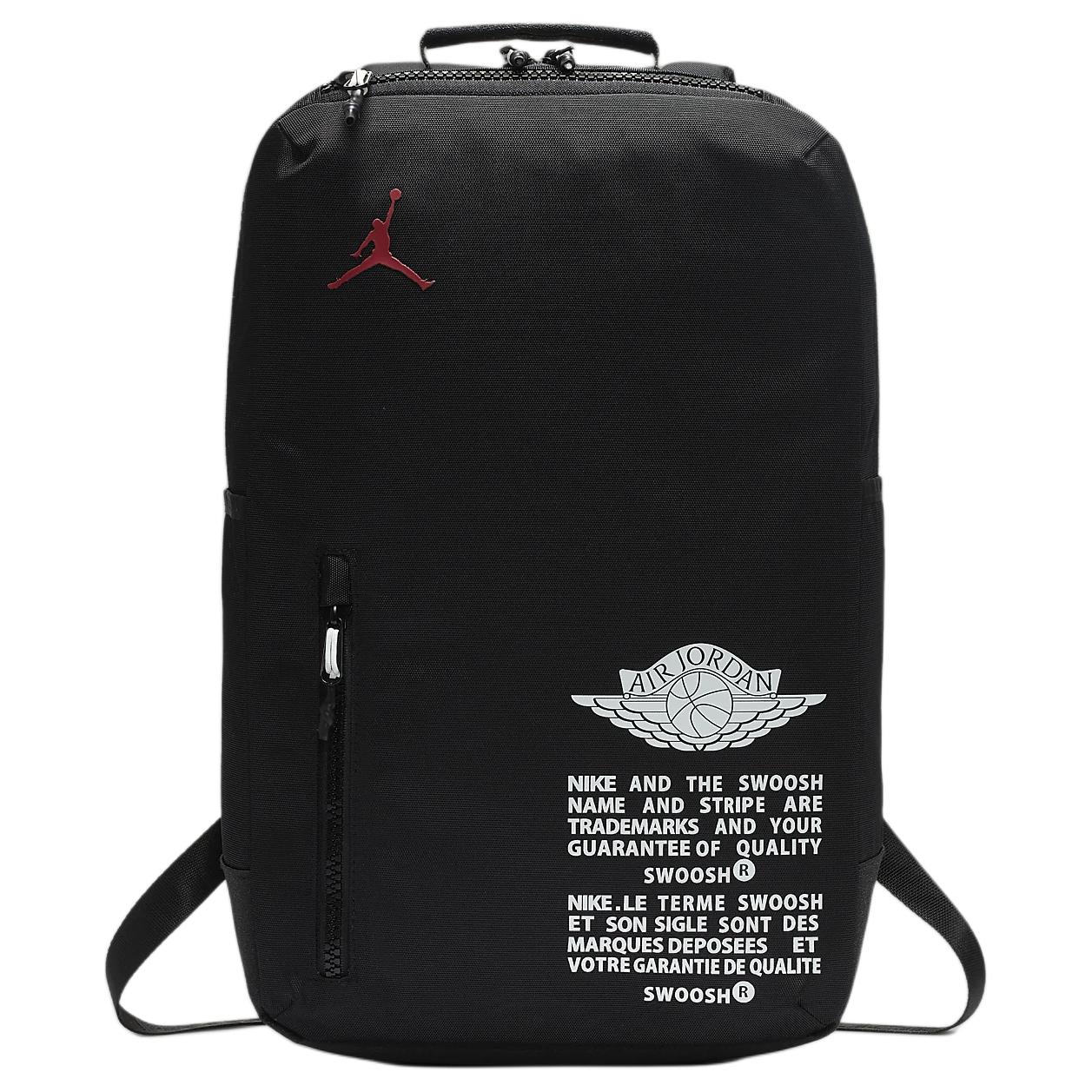 

New Jordan Polyester Laptop Bag Backpack Regular Unisex Black CK3763-010 27.9*14.0*45.0CM