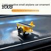 Auto-Innenzubehör Solarbetriebenes rotierendes Flugzeug, Kreatives Auto-Armaturenbrett-Ornament Lufterfrischer mit Lichtsensor, Einzigartiges Automobil