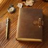 Genuine Leather Cover Blank Paper Diary Vintage Sketch Notebook Antique Daily Notepad  Writing