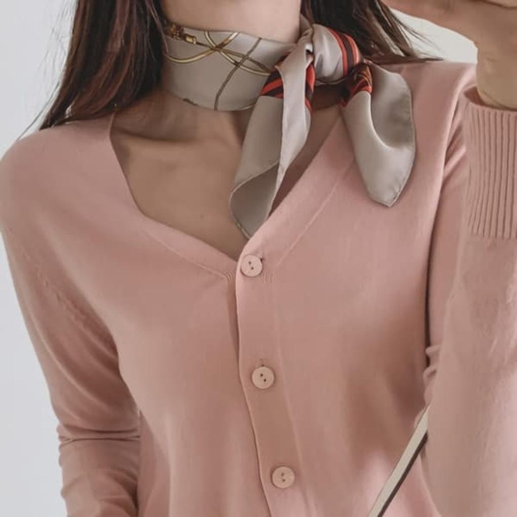 

Fall/Winter Lejuni Ring Rope Pattern Scarf Muffler Navy