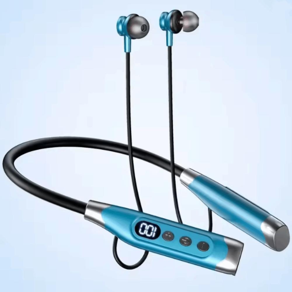 Waterptoof Wireless Bluetooth Earphones Neck-mounted Sports Headsets Neckband Headphones  Outdoor