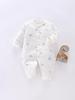Baby Autumn/Winter 40g Padded Newborn A-Class Romper: Thin Cotton, Warm Crawling Outfit