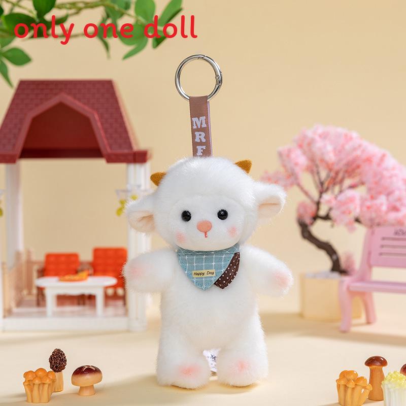 Cute Rabbit Panda And Monkey Plush Keychain With Pp Cotton For Bag Decoration