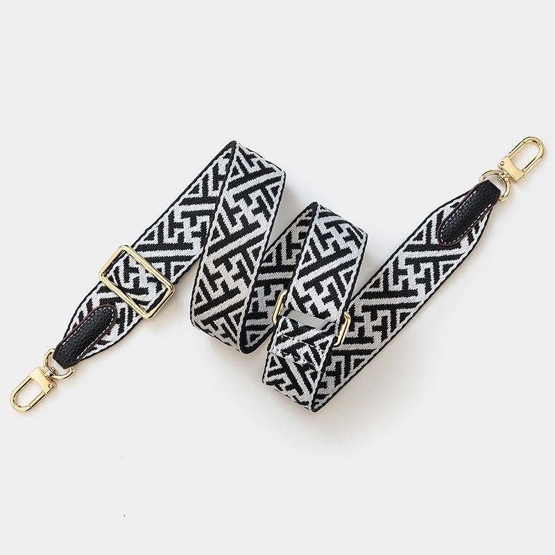 Snowflake Pattern Adjustable Wide Shoulder Strap Crossbody Handbag Strap in European and American Style