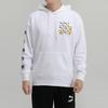 Puma Club Casual Print Hoodie Men Hoodie White 530368-02