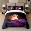 Set Biancheria da Letto 3 Pezzi, Taylor Swift 1 Copripiumino e 2 Federe, Biancheria da Letto Stampata Decorazione Per la Camera degli Ospiti