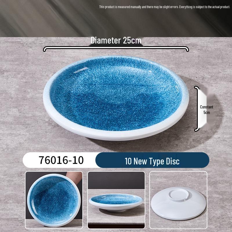 Melamine Faux Porcelain Bibimbap & Noodle Bowl Set: Deep Plates for Soup, Salad, Liangpi & More.