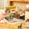 ROBOTIME Rolife 3D Puzzle Super Creator Hong Kong Bites Cafe DIY Miniature House (DW021) | 1:24 Scale