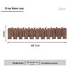 Piano Key Solid Wood Wall-Mounted No-Drill Coat and Hat Rack
