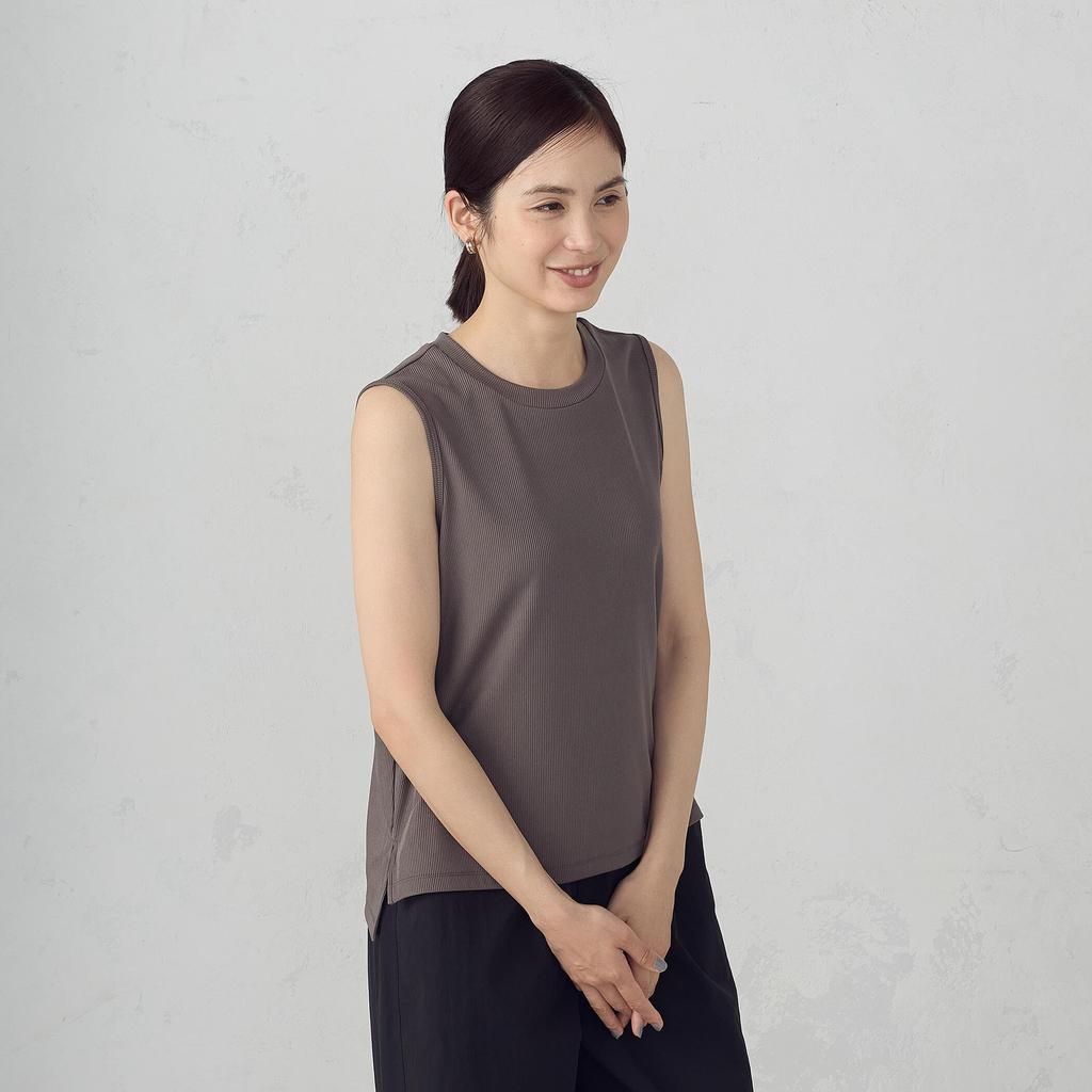 Comme Ca Ism Basic Terry Tank Size Top, Charcoal, M, 12-63CM02-205