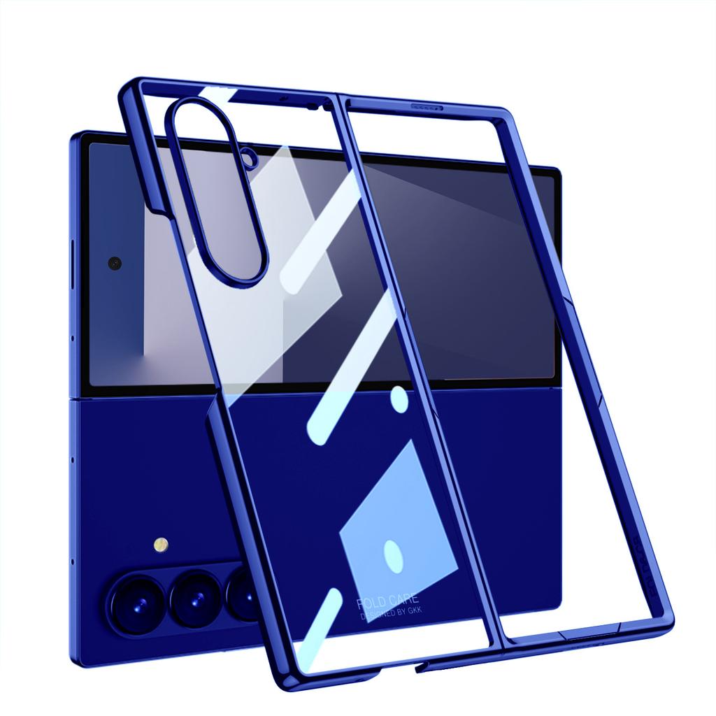 Samsung Z Fold7 Mobile Phone Case Electroplated Pc Phantom Large Hole Transparent Fold7 Fold Screen Protection Case