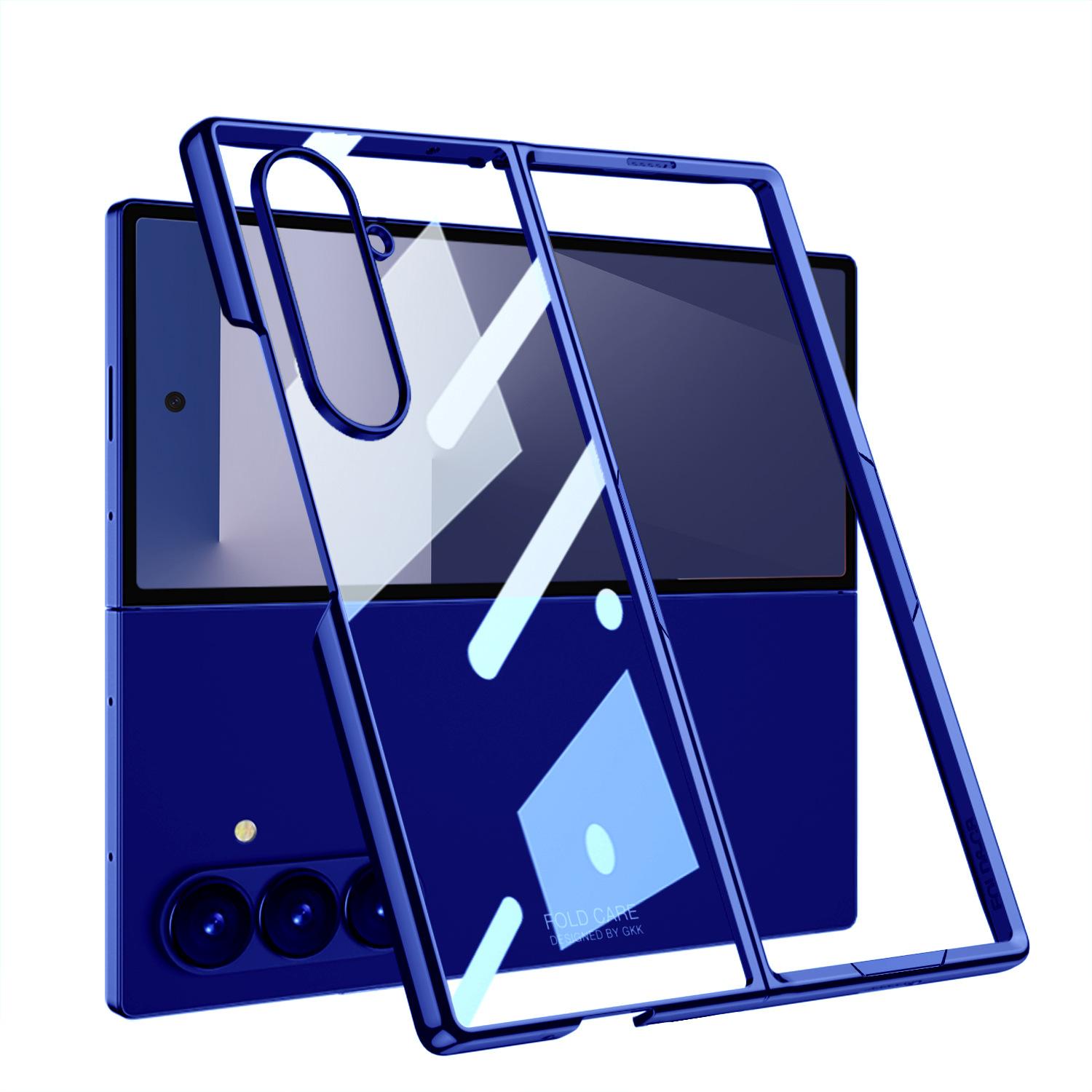 

Samsung Z Fold7 Mobile Phone Case Electroplated Pc Phantom Large Hole Transparent Fold7 Fold Screen Protection Case SM-Fold7