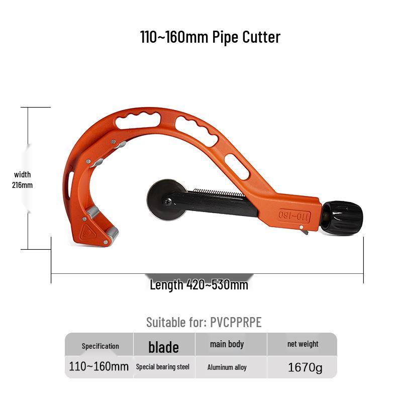 PPR Water Pipe Cutter and Scissors, PVC and PE Pipe Cutting Tool, Pipe Knife Artifact.