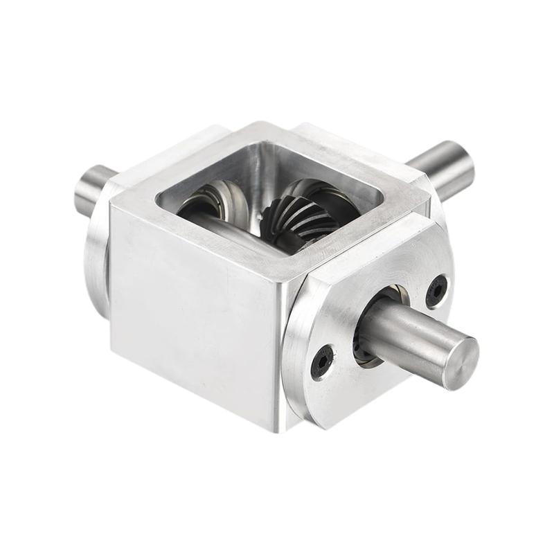 Right Angle Bevel 1:1 Forward Double Output Shaft 1 Module 20 Teeth Bevel Gear Frame Simple DIY Module