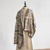 Elegant Ladies' Pashmina Autumn & Winter Thick Warmth Double Sided Tassel Printing Shawl Coldproof Windproof Blanket Scarf