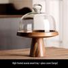 Soporte para Tartas Retro de Madera Abay con Cúpula de Cristal