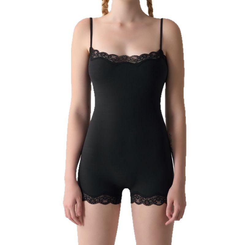 SKIMS Kardashian Lace Camisole Bodysuit: Skin-Friendly Nude Tummy Control Hip Lift Yoga Wear