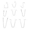 9pcs Bulb Retaining Spring Clips Universal Stainless Steel Headlight Dip Dipped Beam Bulb Holder Clips for H1 H3 H4 H7