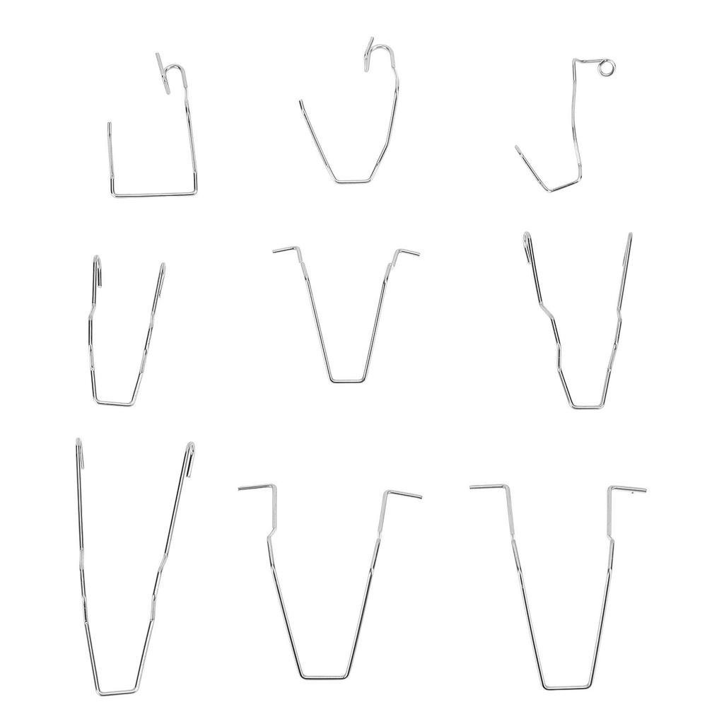 9pcs Bulb Retaining Spring Clips Universal Stainless Steel Headlight Dip Dipped Beam Bulb Holder Clips for H1 H3 H4 H7