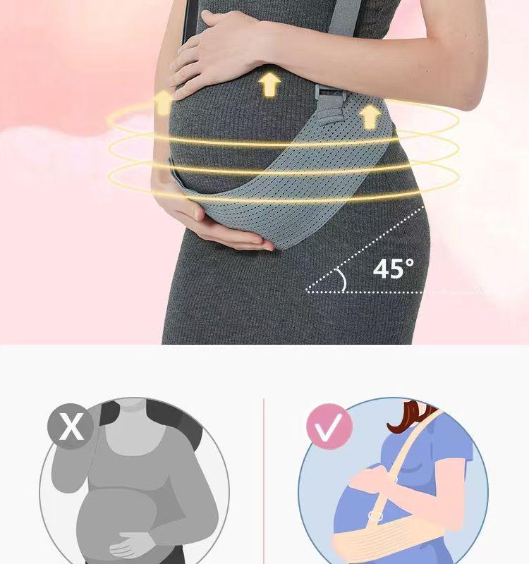 Verstellbarer Atmungsaktiver Mutterschaftsstützgürtel für Pränatale Bauchstütze