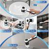 Electric Spin Scrubber, Cordless Shower Scrubbers with Battery Level Display, 2 Speeds Electric Scrubber for Cleaning with 7 Replaceable Heads,