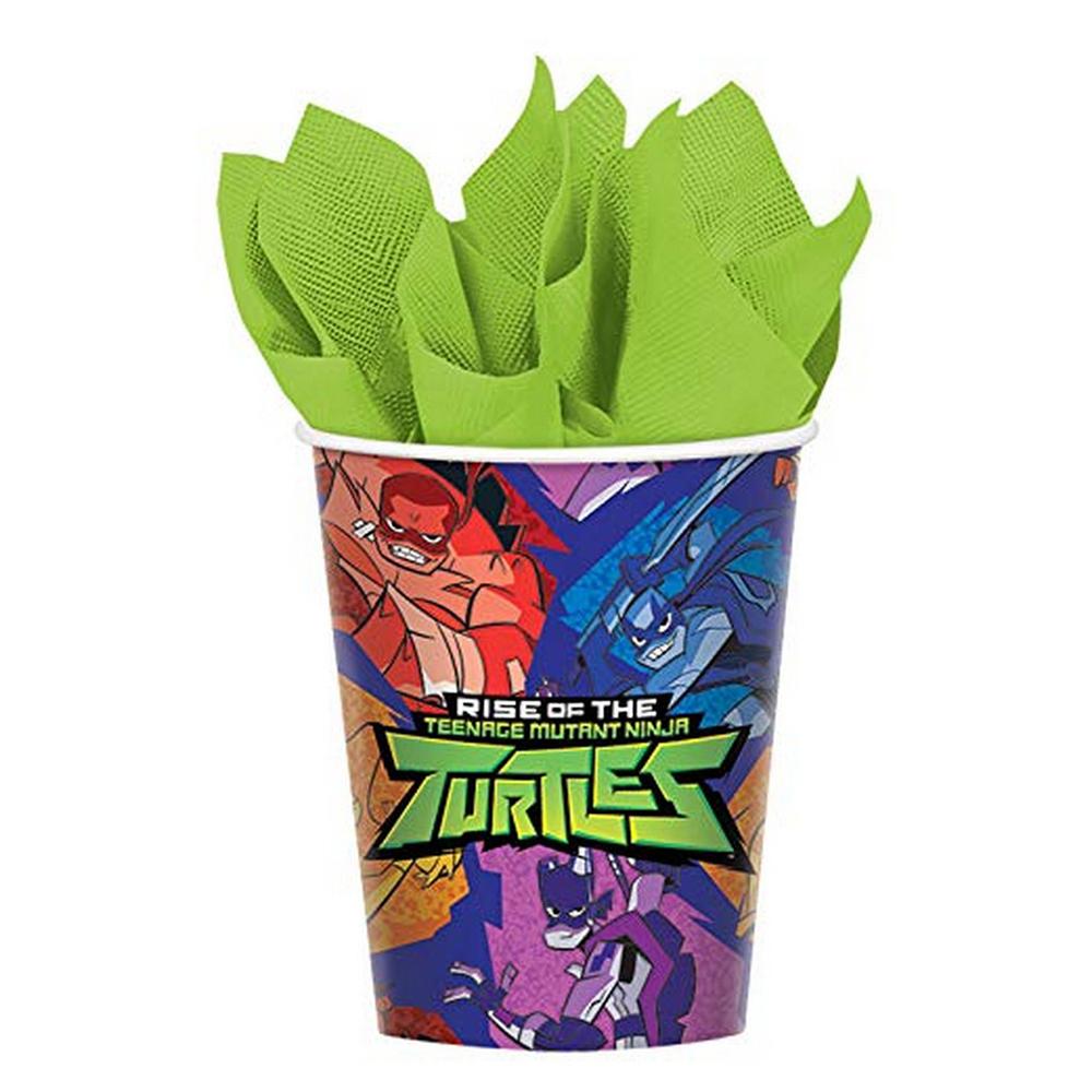 Amscan Half Shell Heroes Paper 266ml Party Cups (Pack of 8)