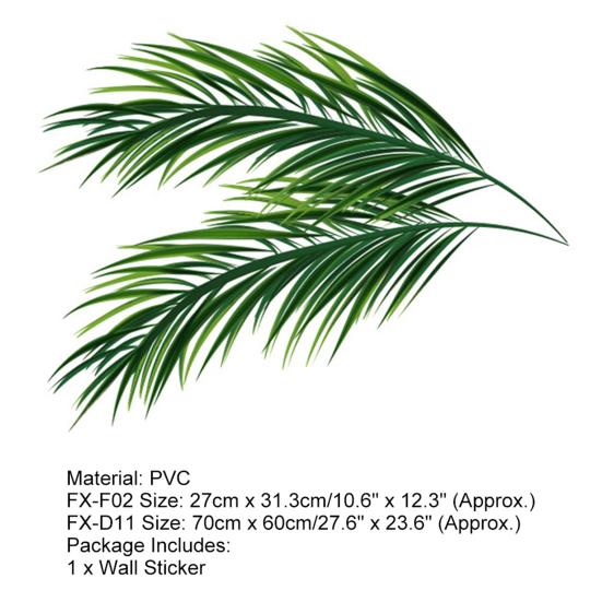 Autocollant mural décoratif Simple auto-adhésif plantes tropicales, sparadrap de fond, décoration de maison