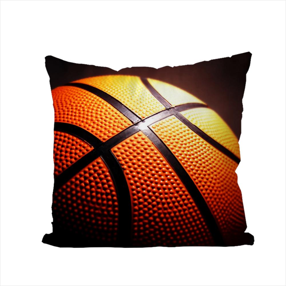 Basketball Pillow Case For Car Sofa Decorative Home Doublesided Print Plush Square Throw Pillow Cushion Cover