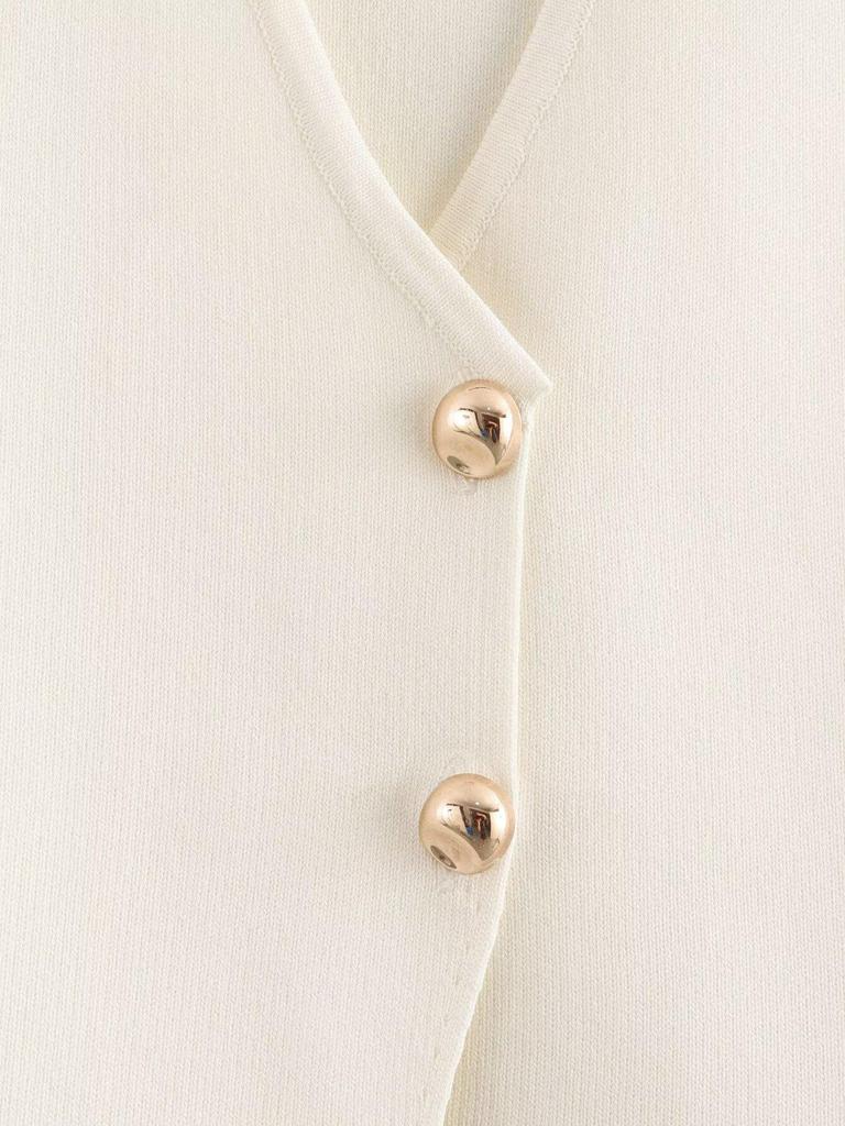 Women's Gold Button Knit Vest Top - European & American Style